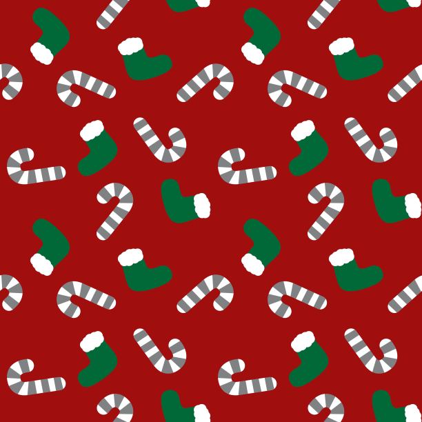 圣诞假期无缝模式图片下载