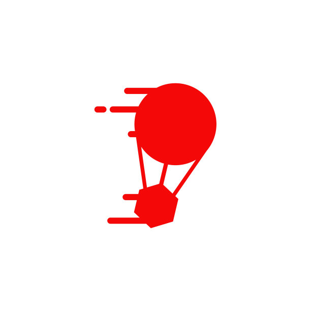 飞行气球标志图标设计模板图片下载