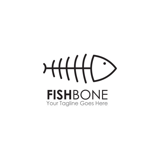 餐厅标志设计采用鱼骨图片下载