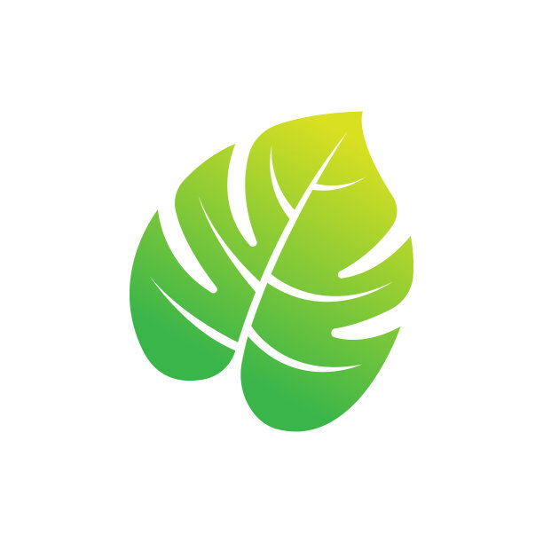 叶子图标设计矢量插图。叶图标矢量概念适用于自然、农业和农场经营。绿叶标志，图标，标志和符号矢量设计插图。图片下载