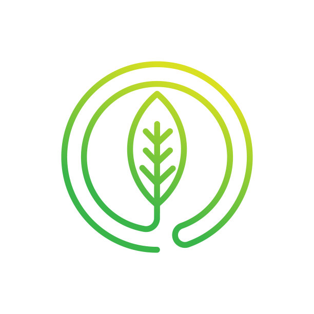 叶子标志设计矢量插图。叶标志以创意的设计理念为载体，面向自然、农业和农场经营。树叶标志，图标，标志和符号矢量设计插图图片下载