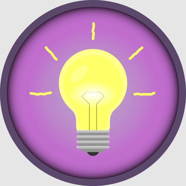 社交网络中故事的灯泡图标。有了新点子，我找到了，灯。图片下载