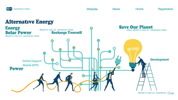 平面设计网站或应用程序页面模板。金融服务，银行，战略规划，发展，业务解决方案，咨询，市场研究，团队合作，数据分析，支持，安全图片下载