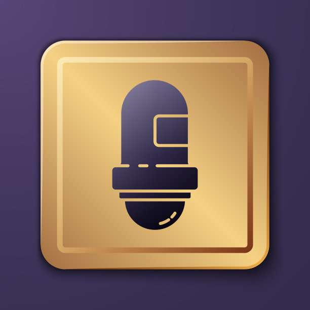 紫色止汗除臭辊图标隔离图片下载