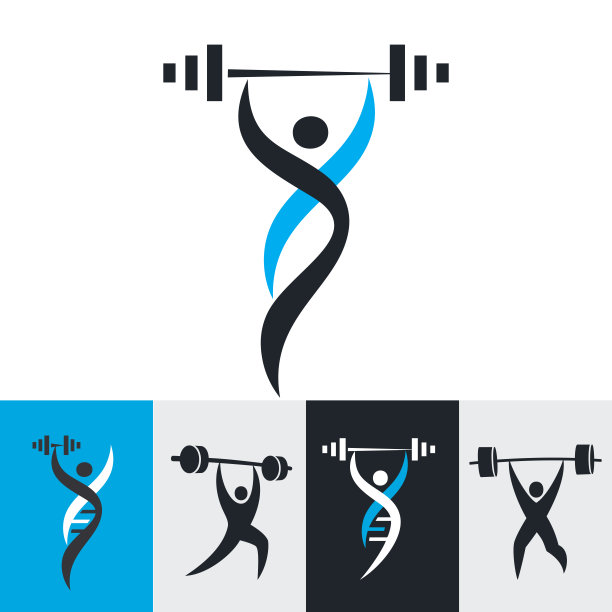 健康与健身标志图片下载