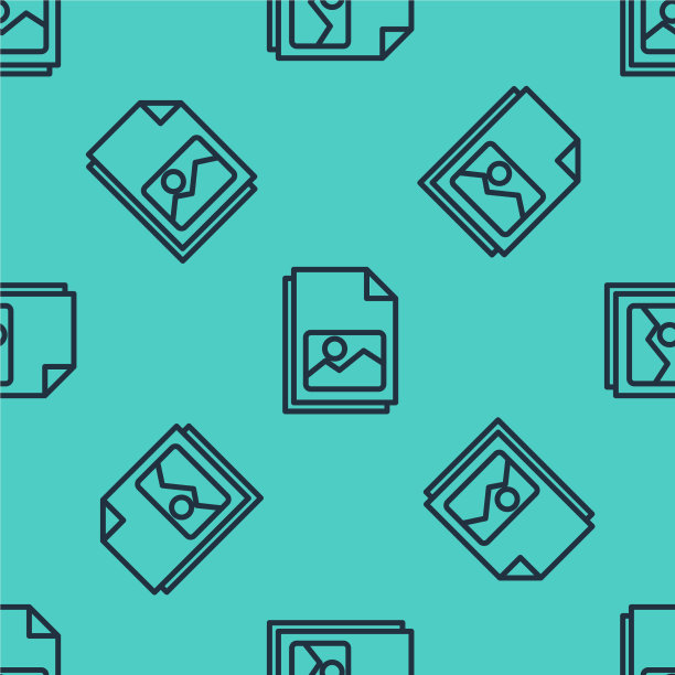 黑线画景观图标孤立图片下载