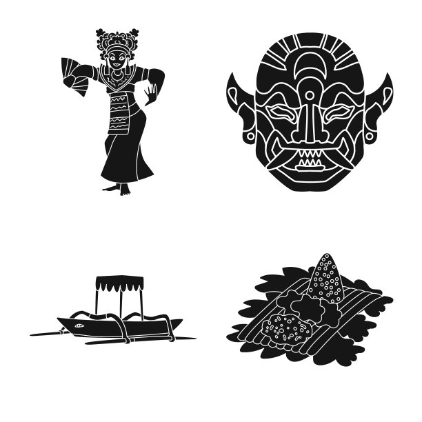 孤立对象与传统符号的集合图片下载