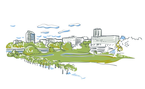 佛罗里达塔拉哈西素描线美国景观图片下载