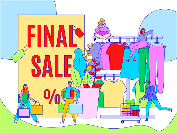 时尚店的销售理念是让人买衣服图片下载