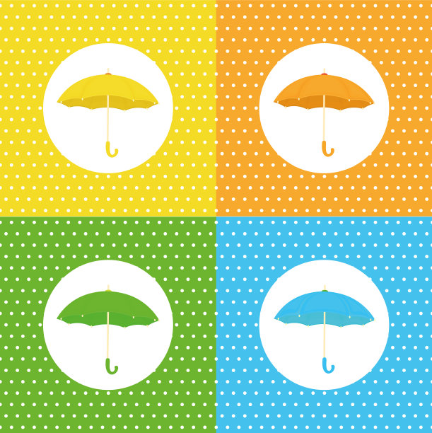 设置简单的无缝模式与伞图片下载