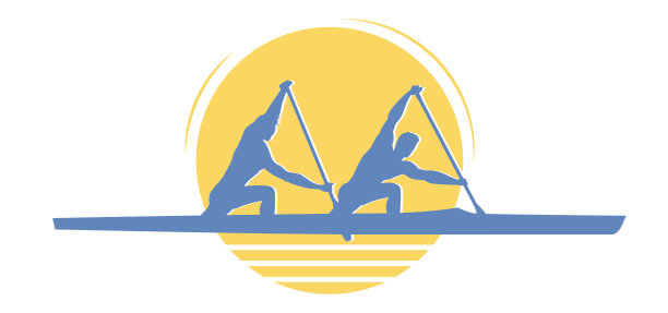 两个人划独木舟。图片下载