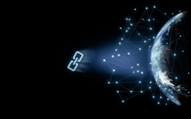 链接符号照亮地球图片下载