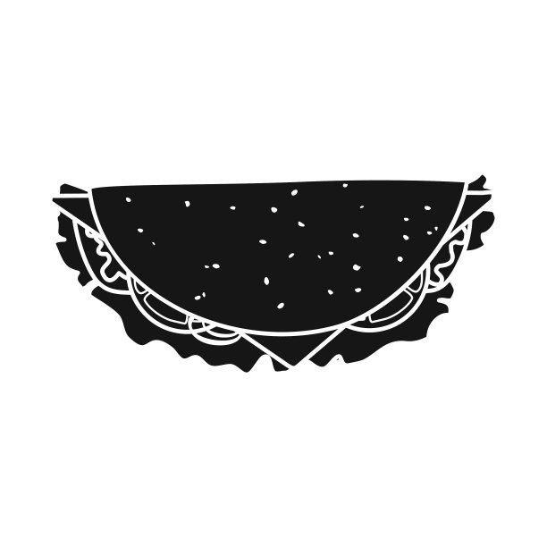 设计三明治和汉堡标志图形图片下载