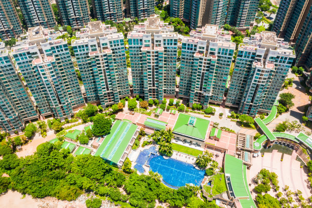 香港公园岛马湾的无人机照片图片下载