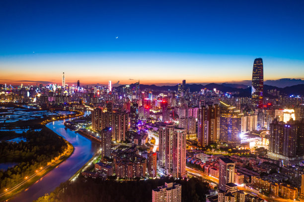 中国香港深圳罗湖的天际线图片下载