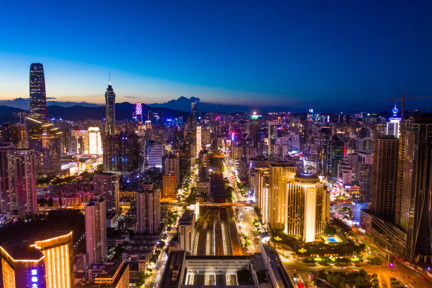 中国香港深圳罗湖的天际线图片下载