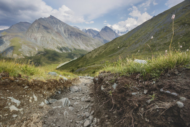 穿过Karatyurek山口。阿尔泰图片下载