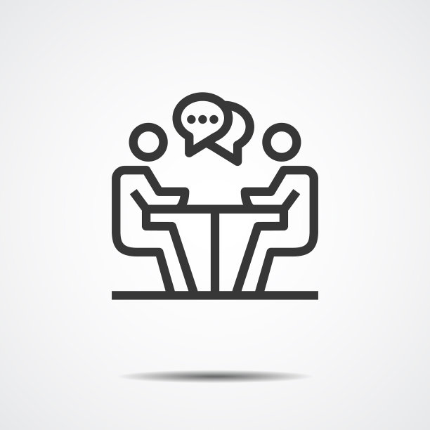 会议图标业务矢量插图图片下载