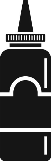 芥末塑料瓶图标简约风格图片下载