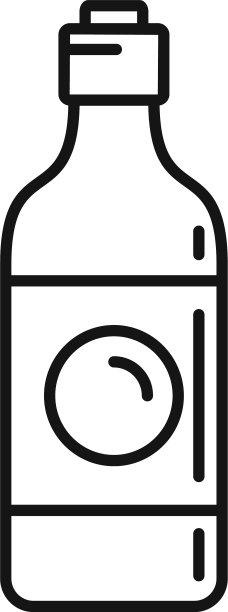 酱油瓶图标轮廓风格图片下载