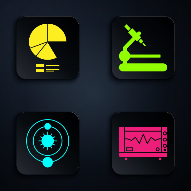 在电脑显示器上设置心电图饼图图片下载