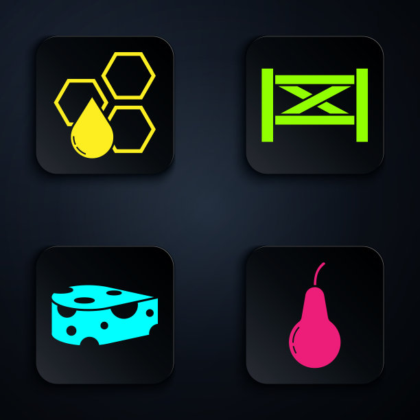 设置梨蜂窝奶酪和花园栅栏图片下载