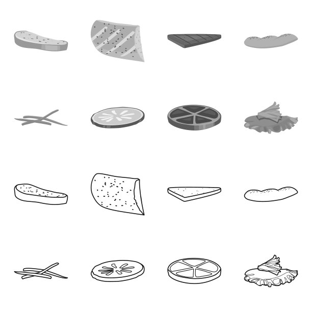 设计早餐和美味的招牌图片下载