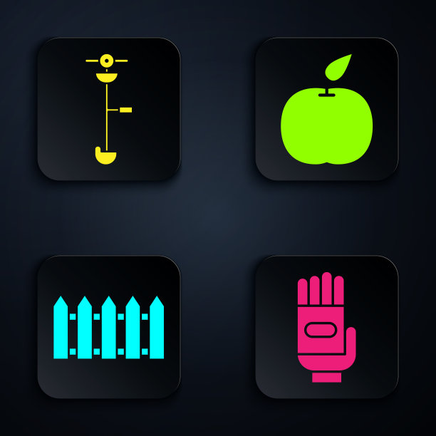 设置花园手套草和杂草电线图片下载