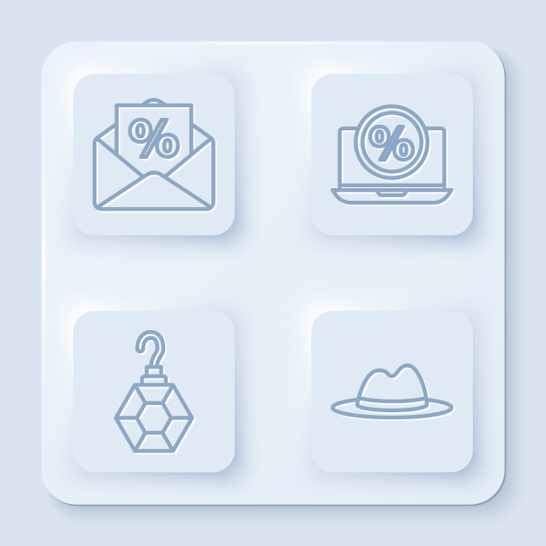 设定线信封与利息折扣图片下载