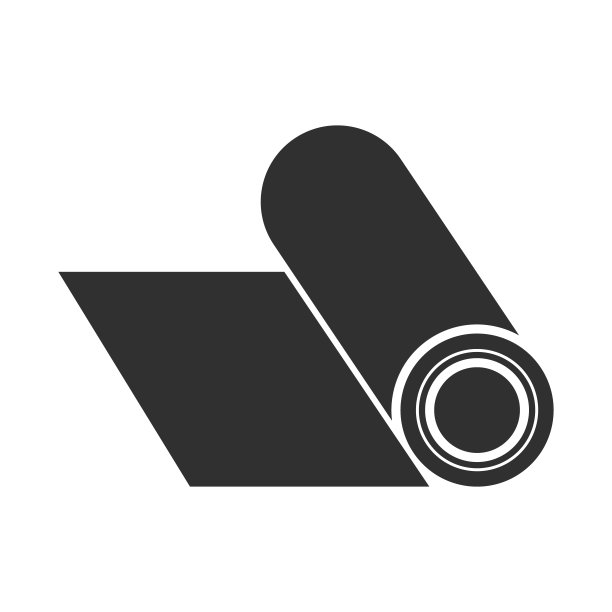 白色背景上的垫子图标图片下载