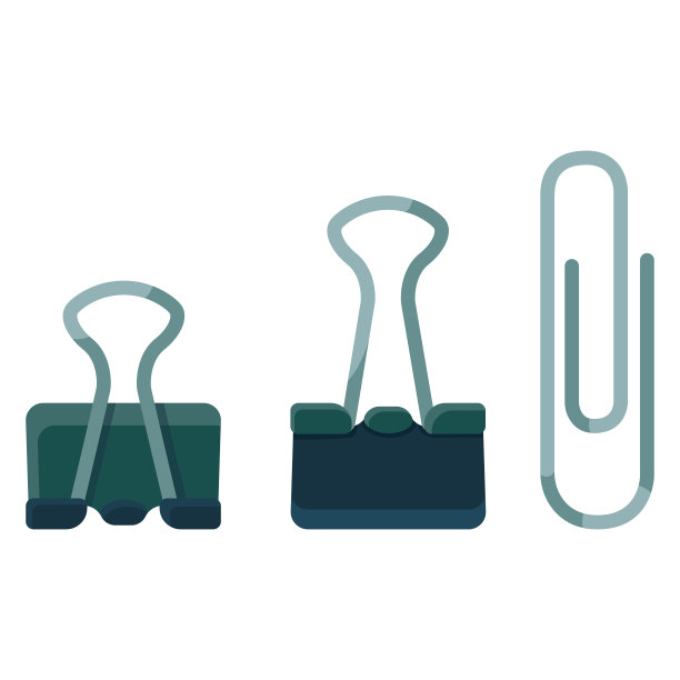 纸张持有人图标设置在白色孤立的背景图片下载