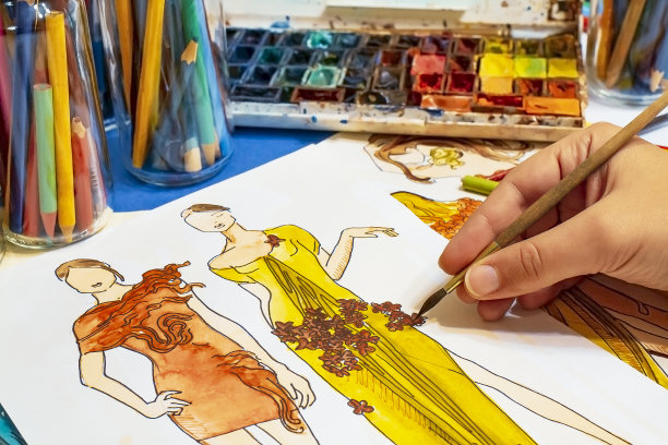 绘画和创造力的过程。图片下载