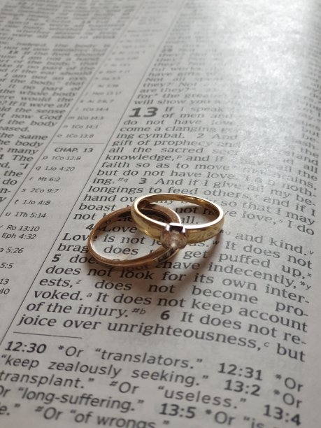 结婚戒指-哥林多前书第13章图片下载