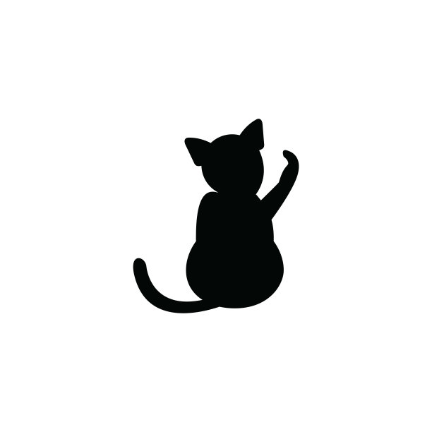 插图向量图形的猫图标模板图片下载