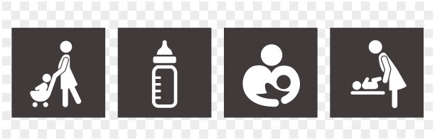 婴儿车图标婴儿推矢量图片下载