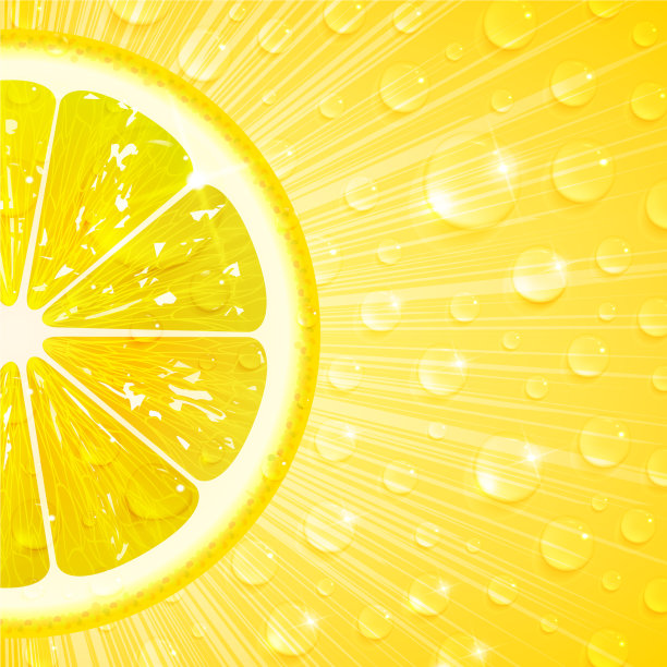 多汁的柠檬背景图片下载