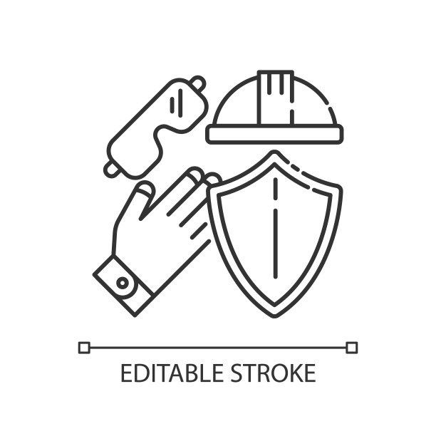 劳动安全像素完美线性图标图片下载