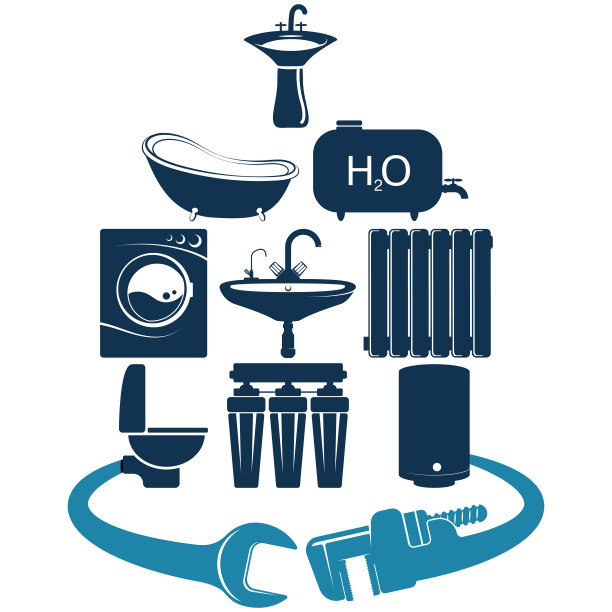 管道服务和维修是企业的标志图片下载