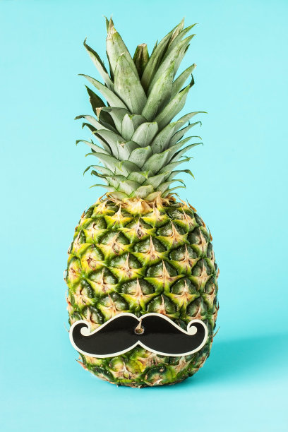 新鲜美味的菠萝颜色背景图片下载