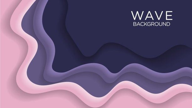 波液波液纸切胶背景图片下载