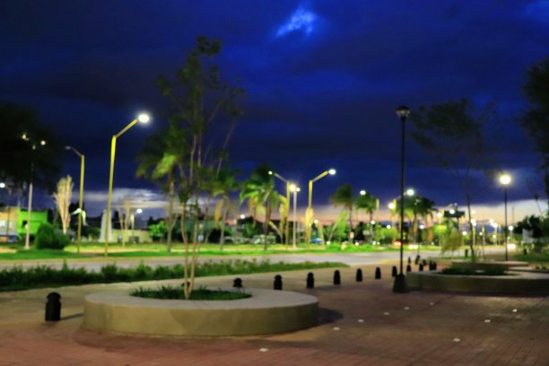 蓝色的日落图片下载