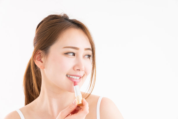 亚洲女性的美丽形象，口红，图片下载