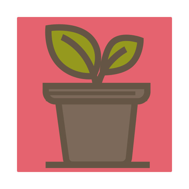 室内植物盆栽孤立图标室内花图片下载
