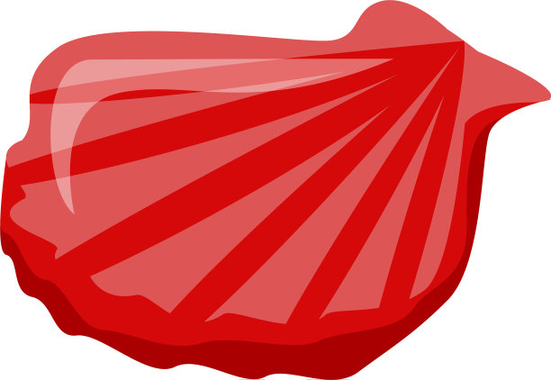 扇贝壳图标等距样式图片下载