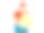 3D快递员戴着防护面具和盒子图片下载