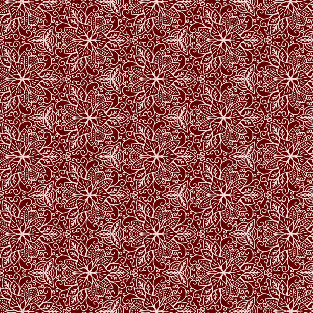 无缝花背景图案-带有灰色的图案。图片下载