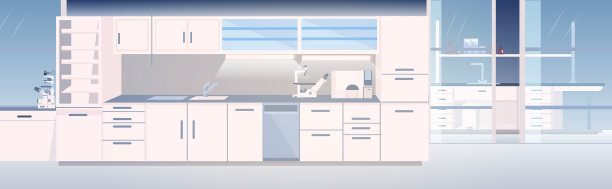 现代实验室内部空无一人化学图片下载