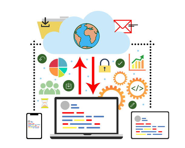 软件开发的概念。图片下载