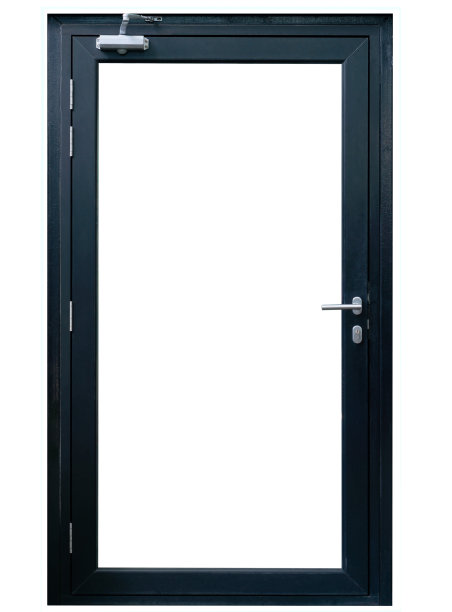 现代黑色铝玻璃门隔离图片下载