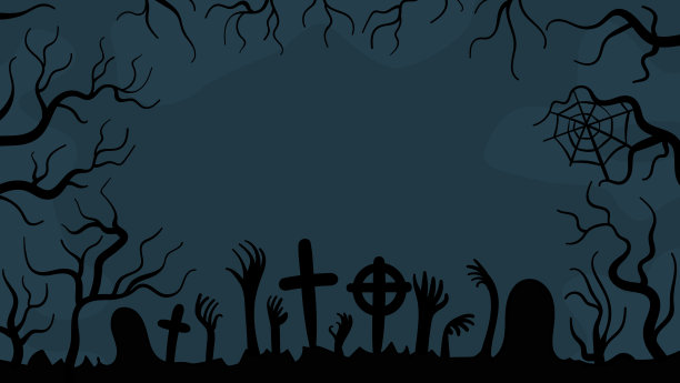 万圣节之夜背景插图图片下载